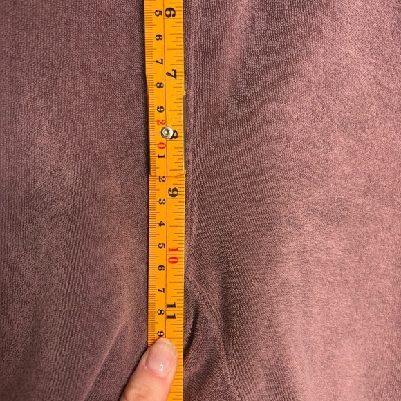 The Great. Microterry Track Jogger Pants in Vintage Mulberry Purple Size 2 - Picture 10 of 12